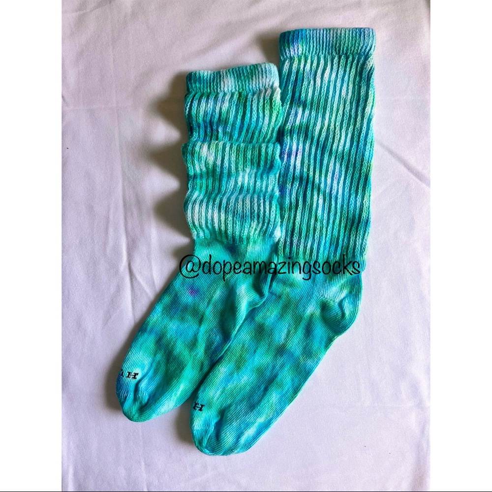 Mothers Day Tie Dye Slouch Socks